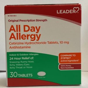 All Day Allergy Certirizine 10mg Tablets